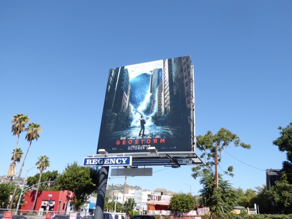 Geostorm movie billboard Fairfax Avenue Geostorm movie billboard