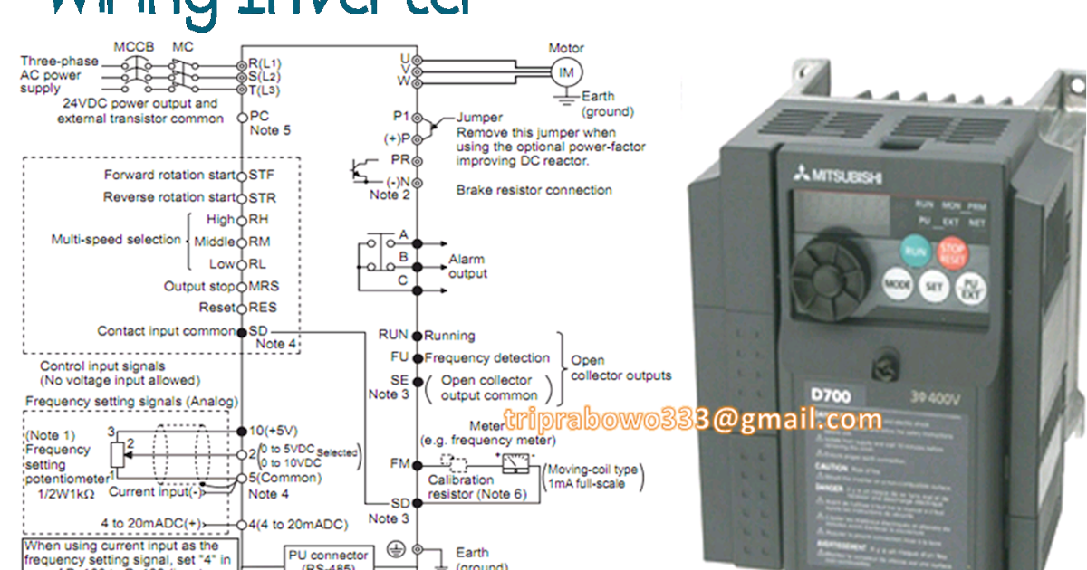 Wiring Diagram Inverter Mitsubishi - AAMIDIS.blogspot.com