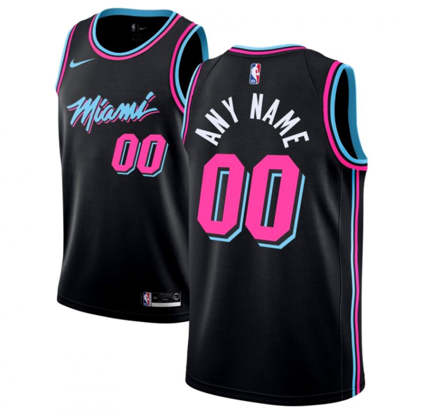 black miami vice heat jersey