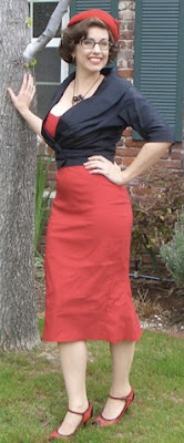 The Red Jessica Wiggle Dress by Gail Carriger 