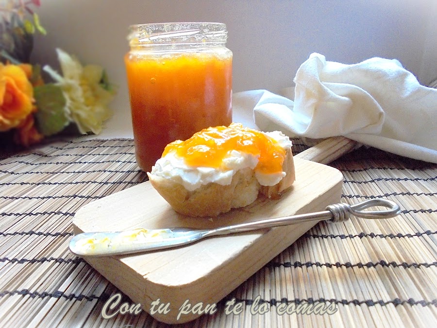 Mermelada casera de melocotón