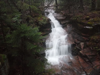 Upper Deer Brook Bridge Falls on Jordan Pond Carriage Road in Acadia, Maine