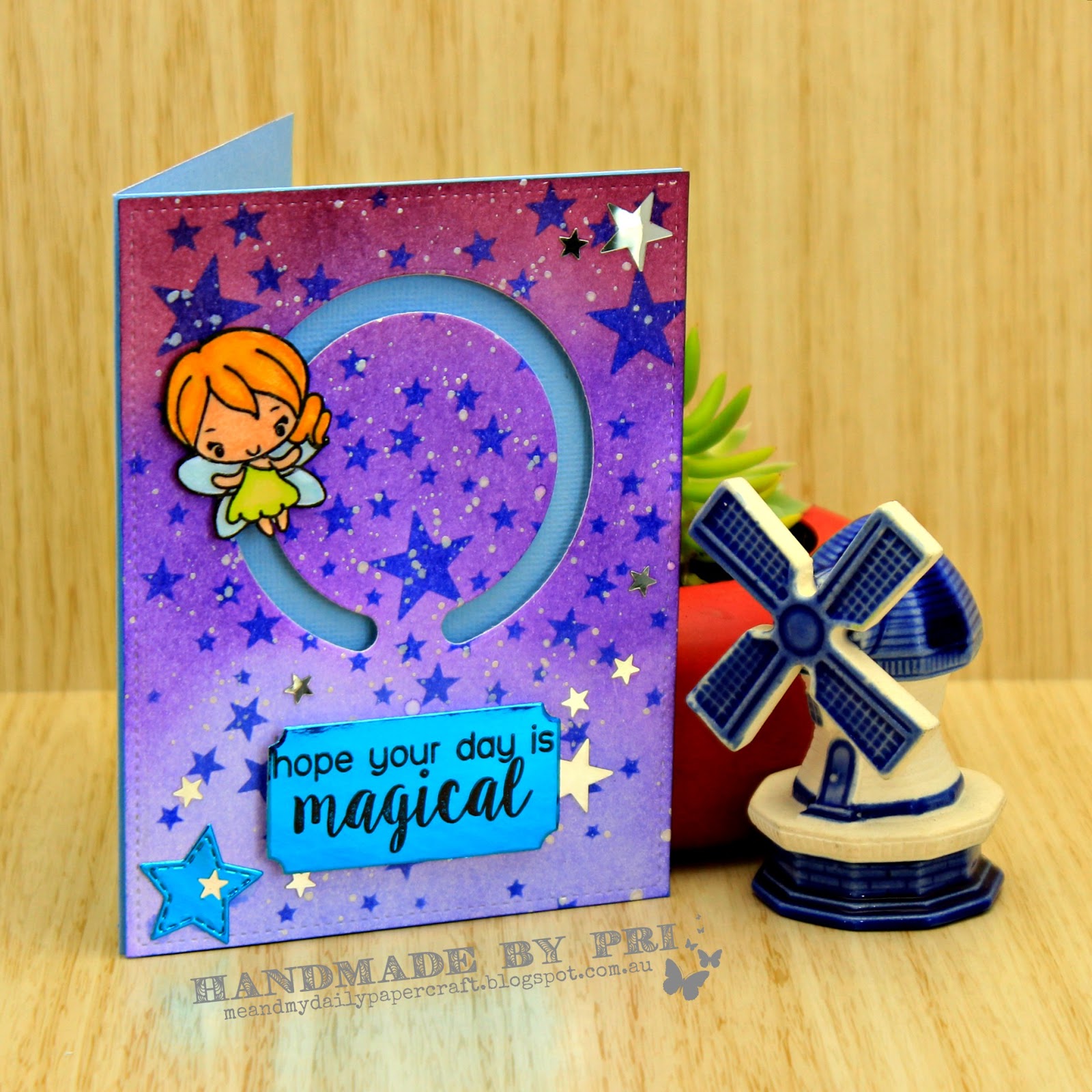 Me And My Daily Papercraft: A Fairy Spinner Card