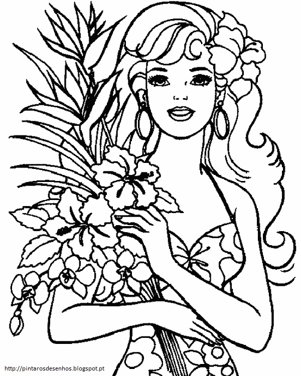 Oblee Marketplace  Princesas da Flores para Colorir - Versão E