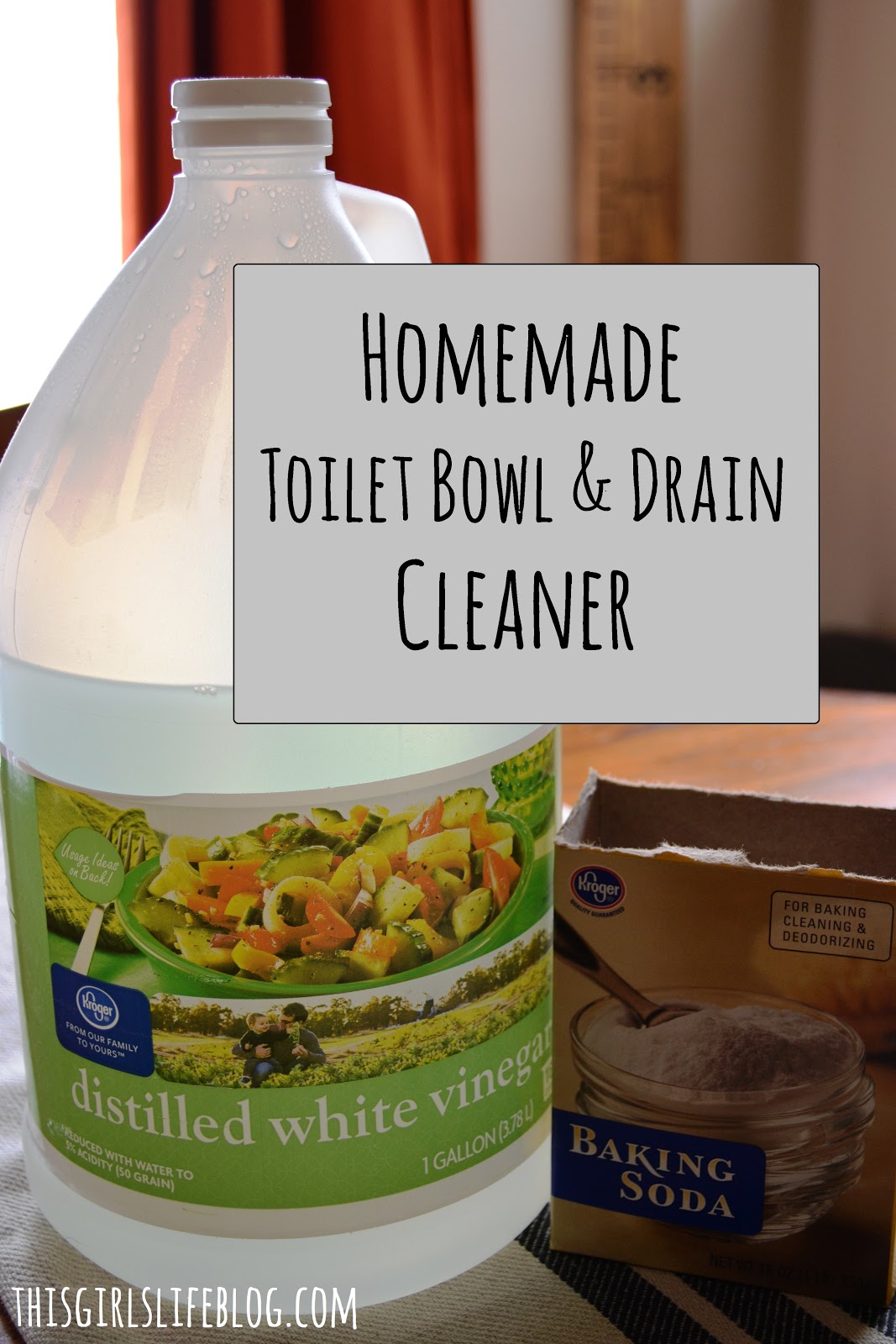 Homemade Toilet Bowl & Drain Cleaner - This Girl's Life Blog