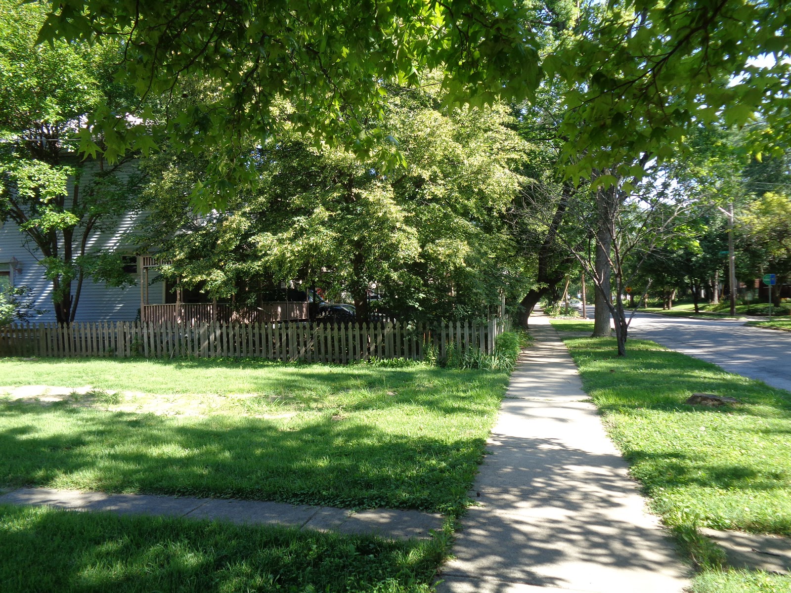 Vintage Irvington South Audubon Road in 1943 and Now