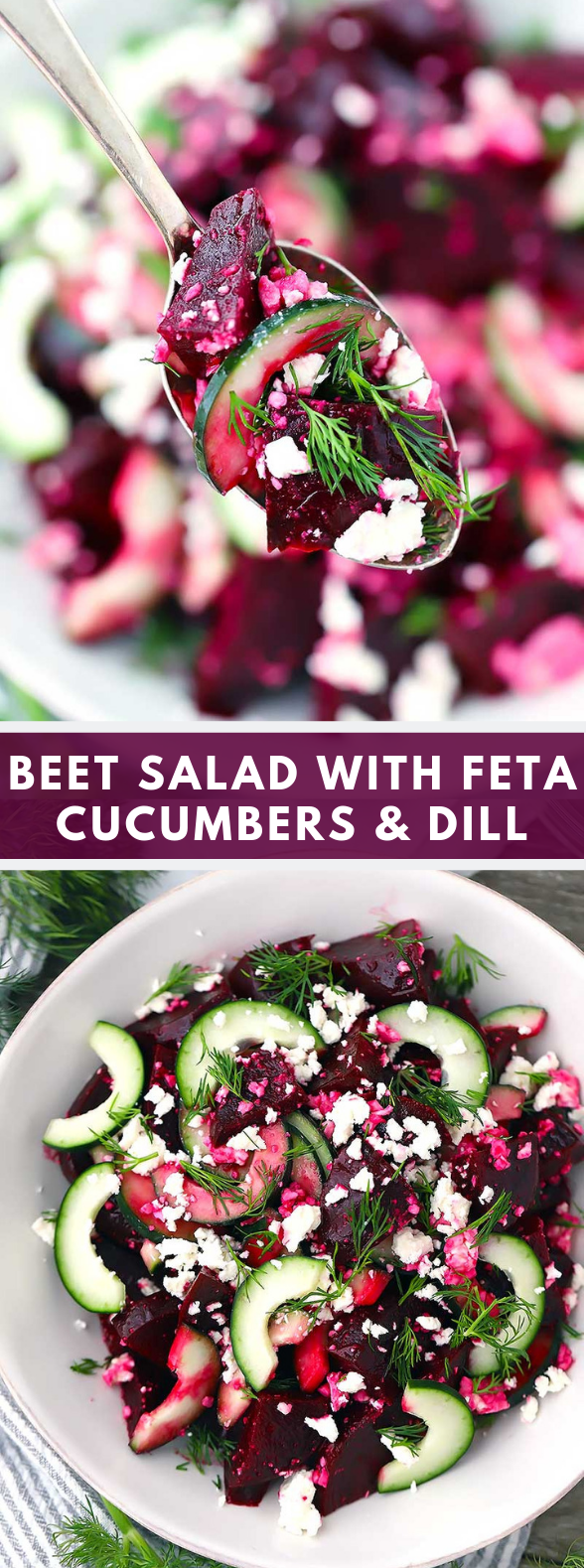 BEET SALAD WITH FETA, CUCUMBERS, AND DILL
