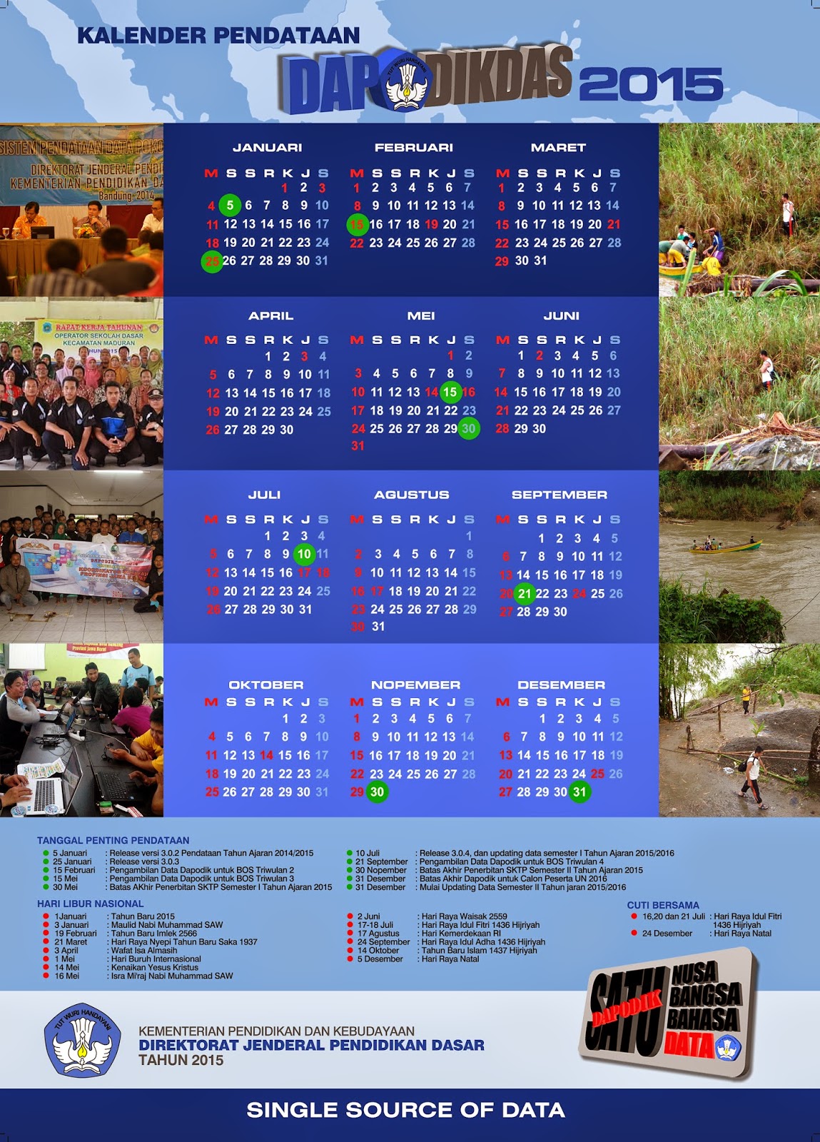 Kalender Dapodikdas 2015