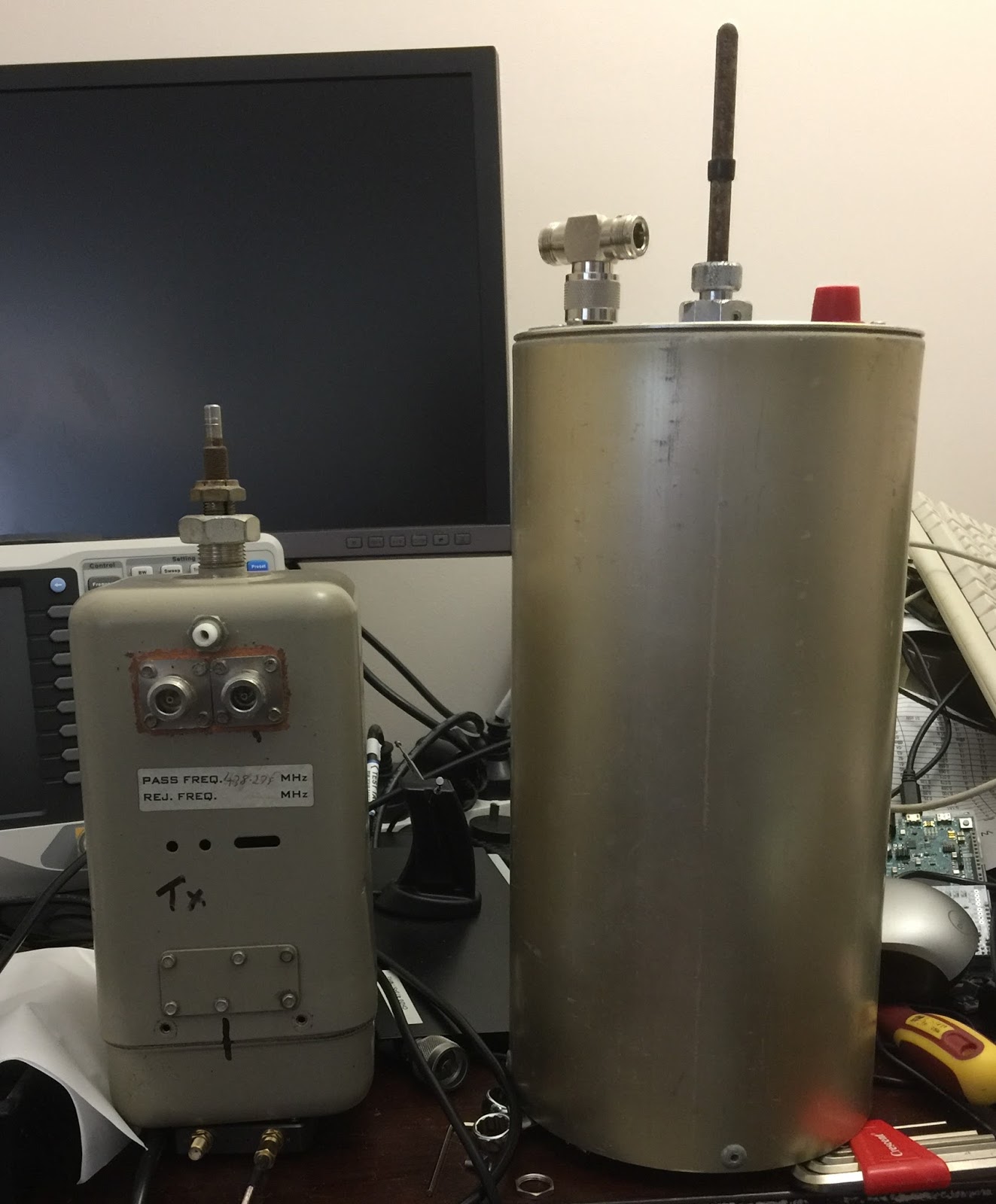 Modifying cavity filters for DATV TX or for repeaters