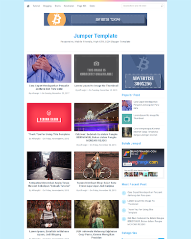 Jumper - Responsive and Mobile Friendly Blogger Template