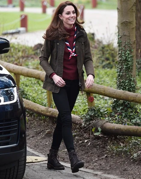 Kate Middleton is wearing her J Crew Mockneck sweater and Chloe boots