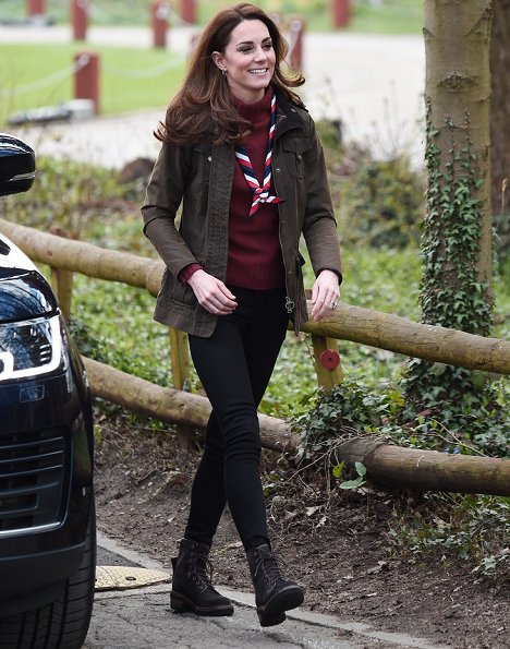 The Duchess of Cambridge visited UK Scouting at Gilwell Park