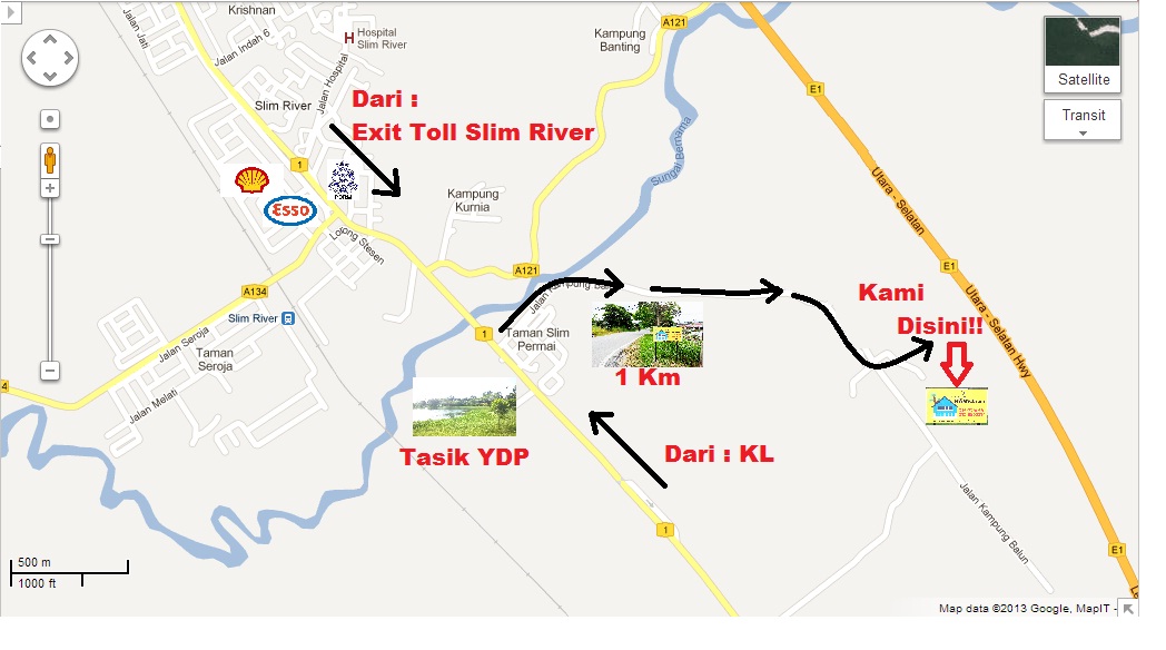 Homestay di Slim River: Lokasi