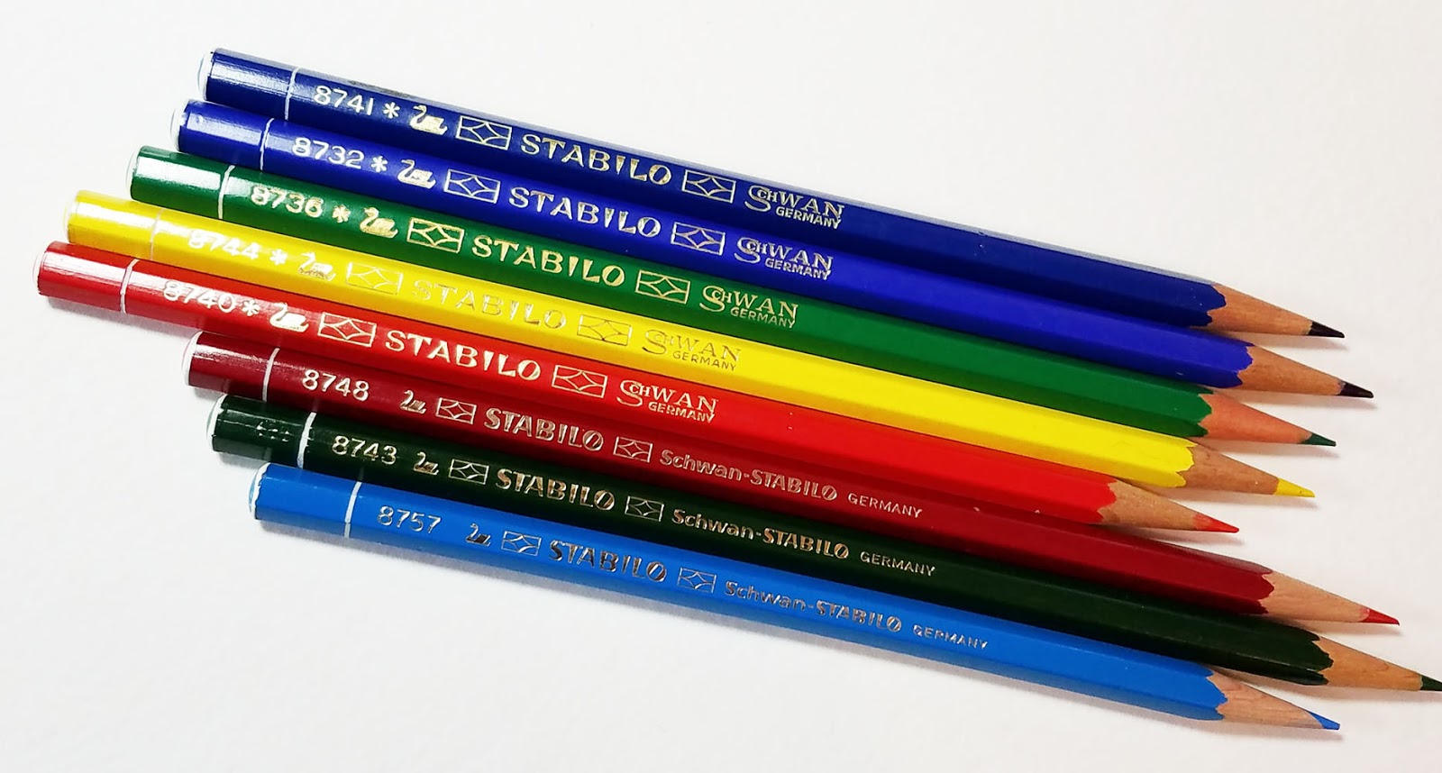 Schwan Stabilo 24 CarbOthello Professional Colored Charcoal Pencils Germany  Used