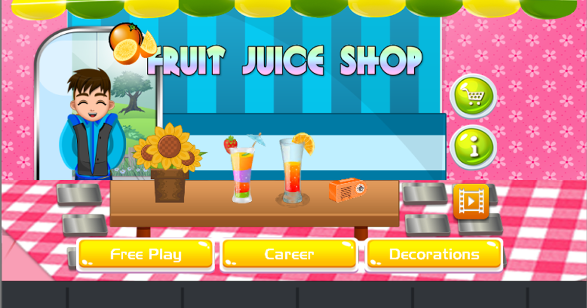 Fruit juice drink menu maker cooking game
