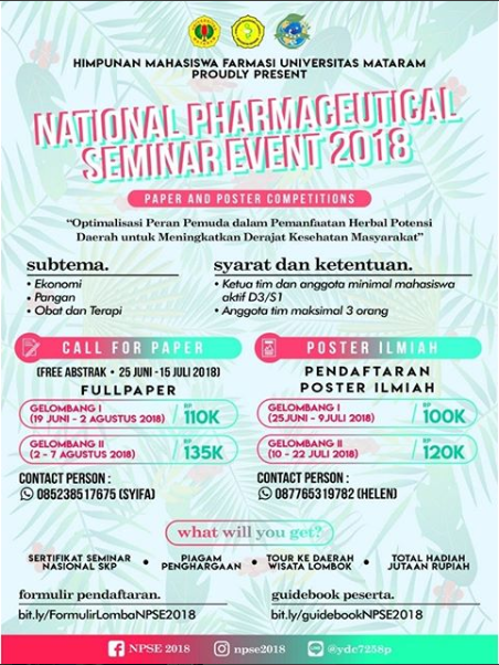 Lomba LKTIN Pharmaceutical Unram 2018 Lomba LKTIN Pharmaceutical Unram 2018