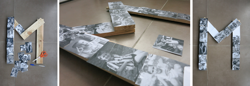 DEF Deco - Decorar en familia: Diy letra de madera con fotos2