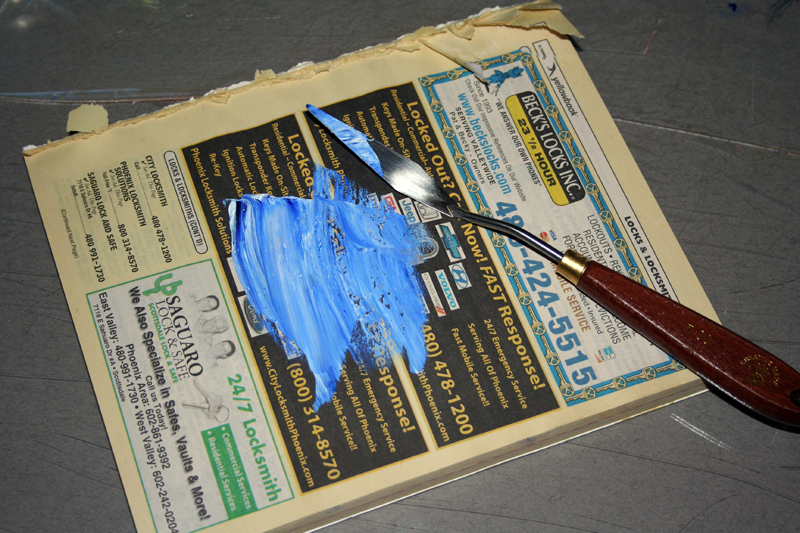 Matt Sterbenz Fine Art Studio Quick Tip Recycle an old Phone Book