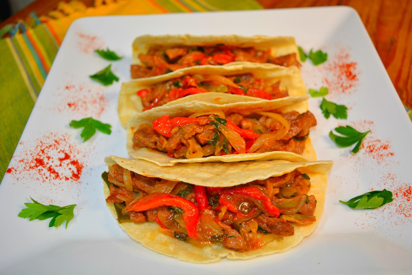 Fajitas de carne receta facil