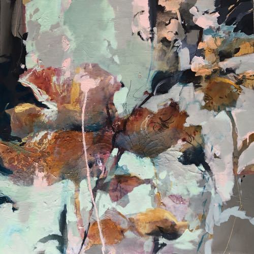 Joan Fullerton Paintings Contemporary Abstract Botanical Art Painting