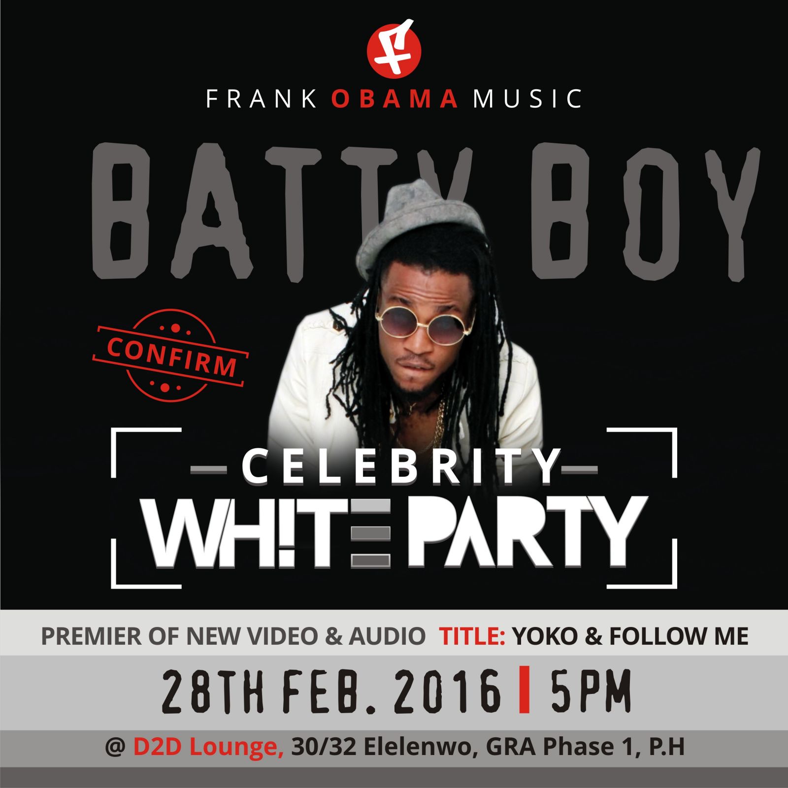 “Celebrity WHITE PARTY” Hosts Frank Obama Music frankobamamusic