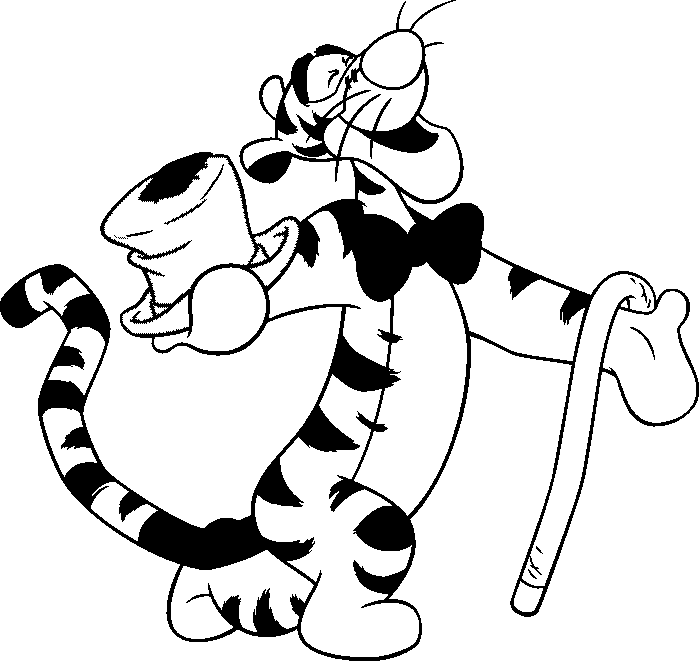 tigger coloring pages online - photo #20