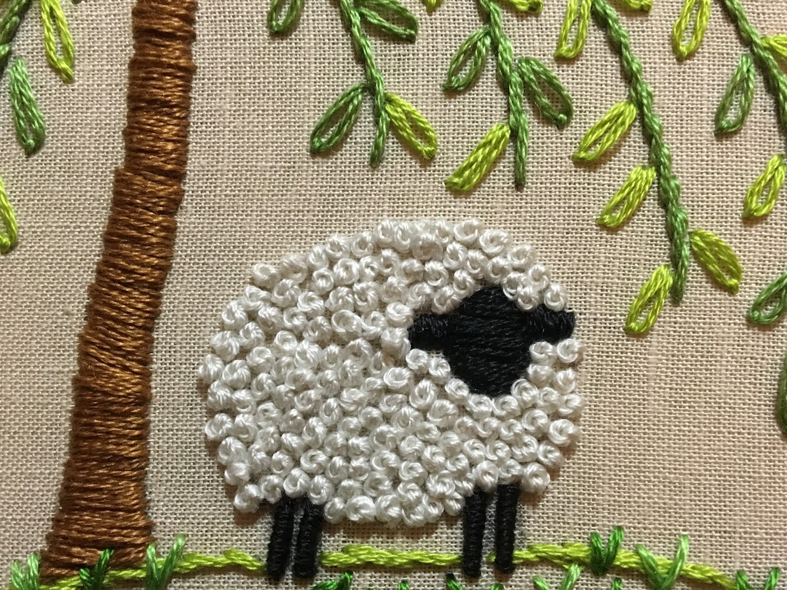 MooshieStitch Another French Knot Sheep