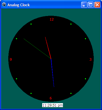 A cross platform analog clock project made with Lazarus (Free Pascal)