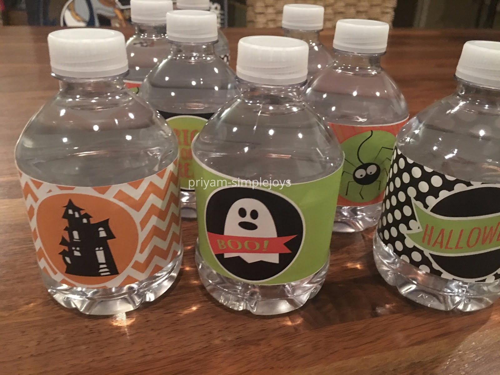 SimpleJoys Halloween Water Bottles