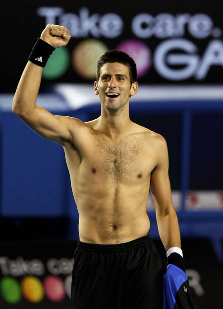 Waka Tennis: novak djokovic shirtless. 