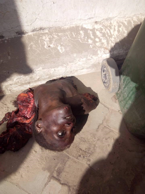 1 Graphic photos of the female suicide bomber that attacked a market in Maiduguri