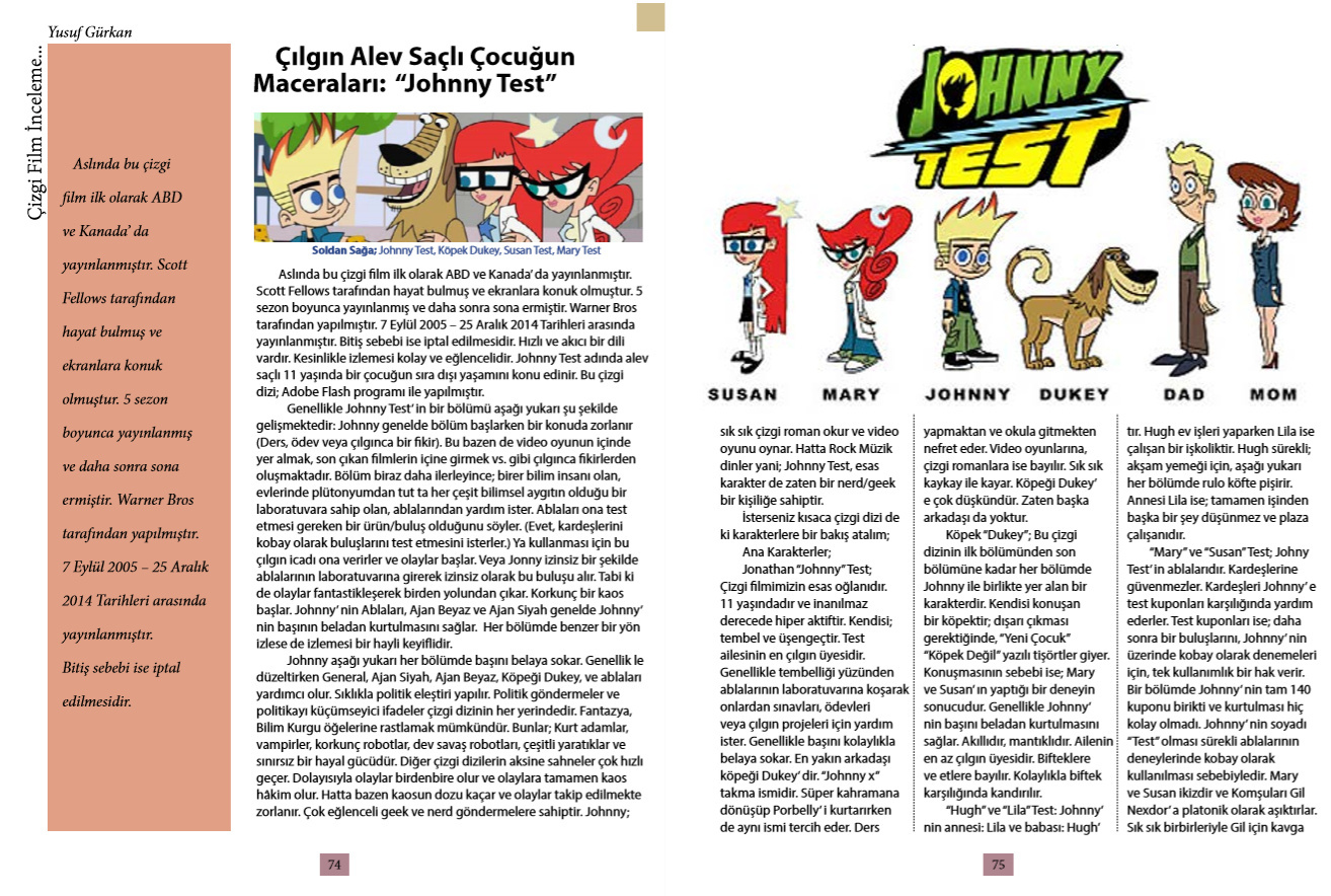 Cilgin Alev Sacli Cocugun Maceralari Johnny Test Hayalet E Mecmua Sayi 10 11