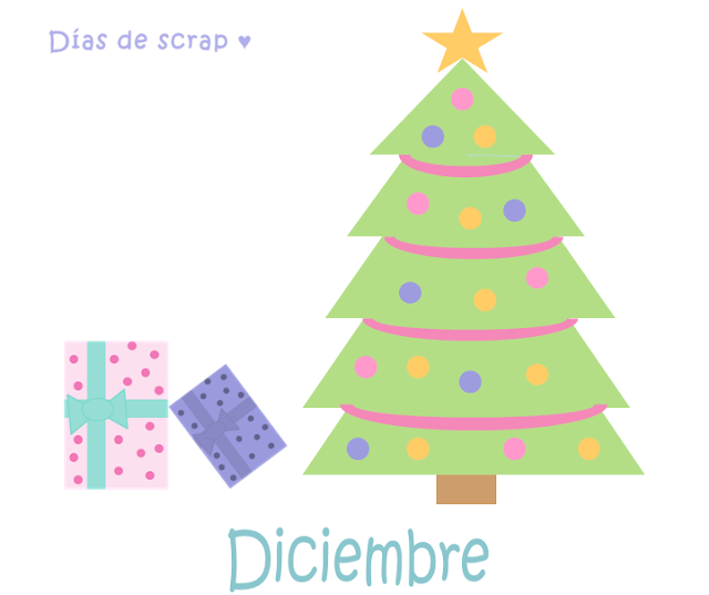 Freebies Calendario del mes de diciembre de Días de scrap Descargable