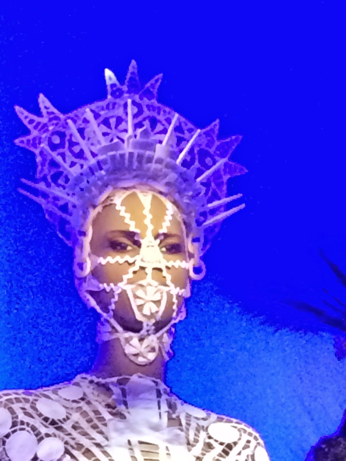 Animated mannequins at the Jean Paul Gaultier exhibition in Paris