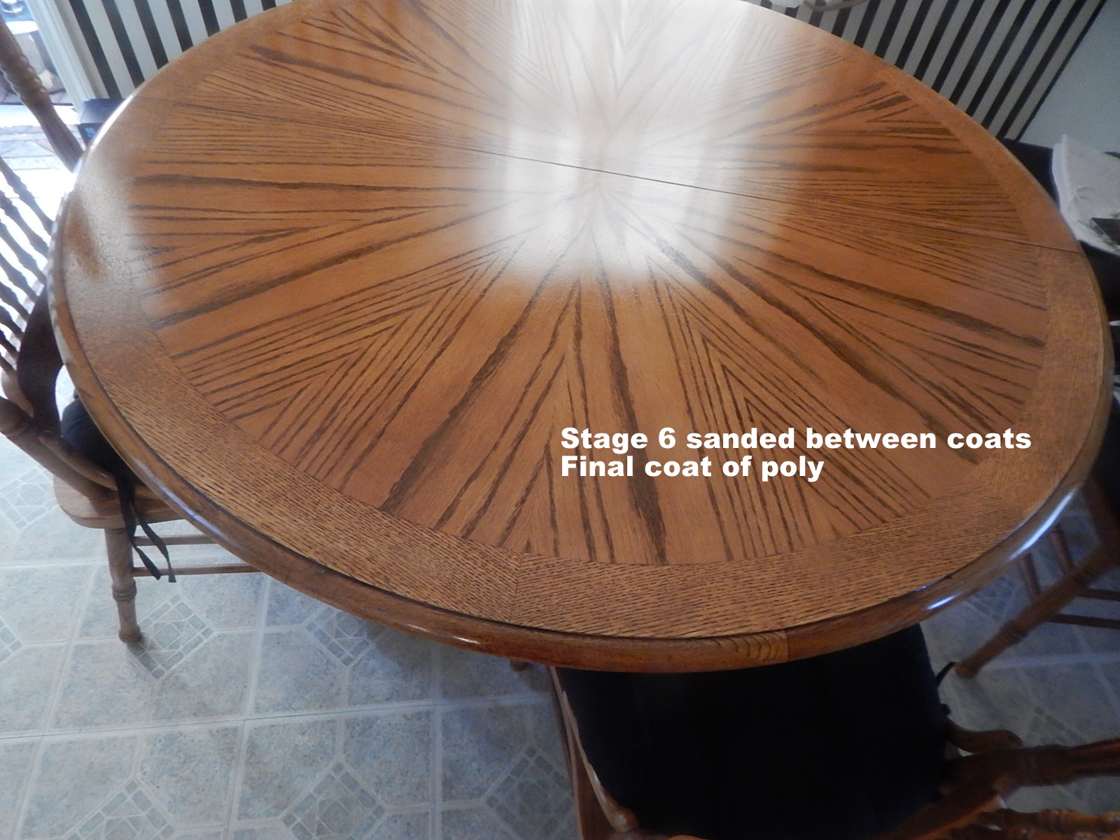 Oak Dining Table Makeover DIY Chatter Gal