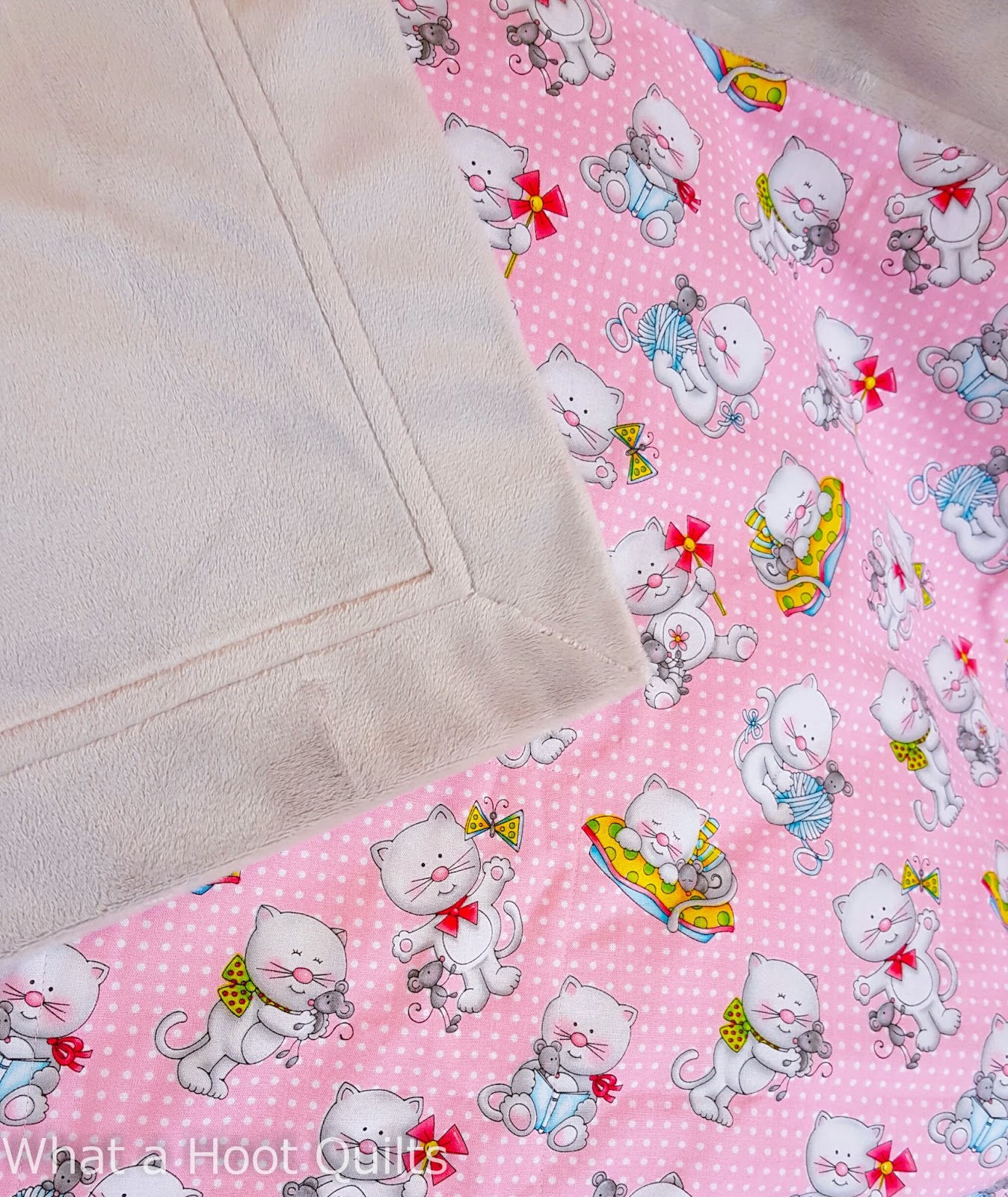 What a Hoot! Desire to Inspire Project 4 SelfBinding Receiving Blanket