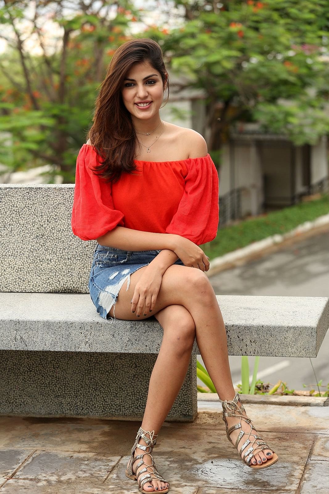 Desi Actress Pictures Rhea Chakraborty Displays Her Sexy