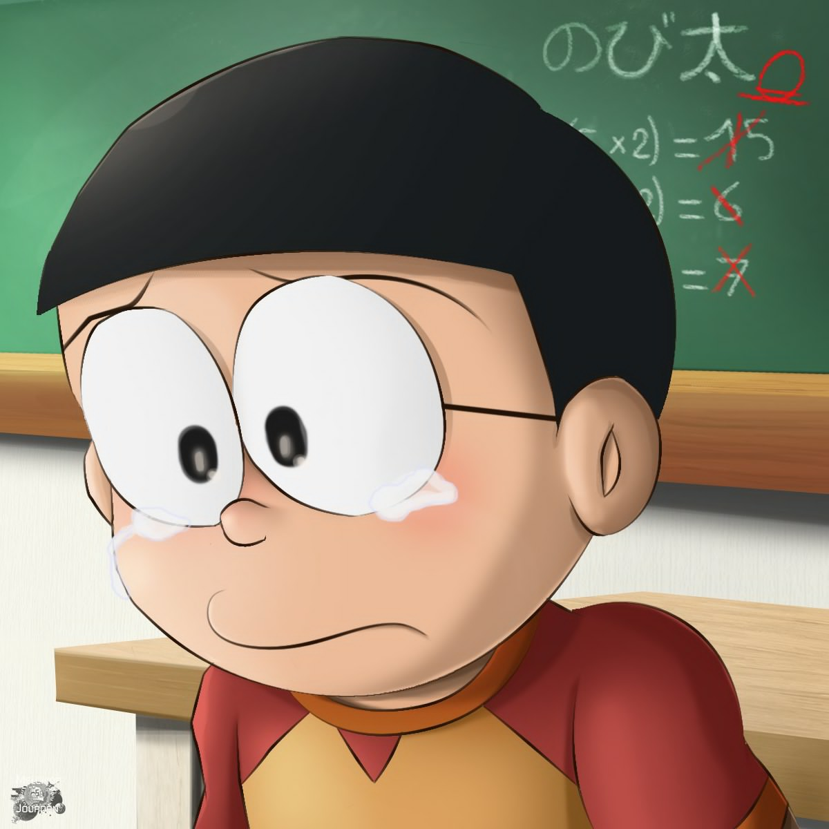 Sad Nobita Crying Image