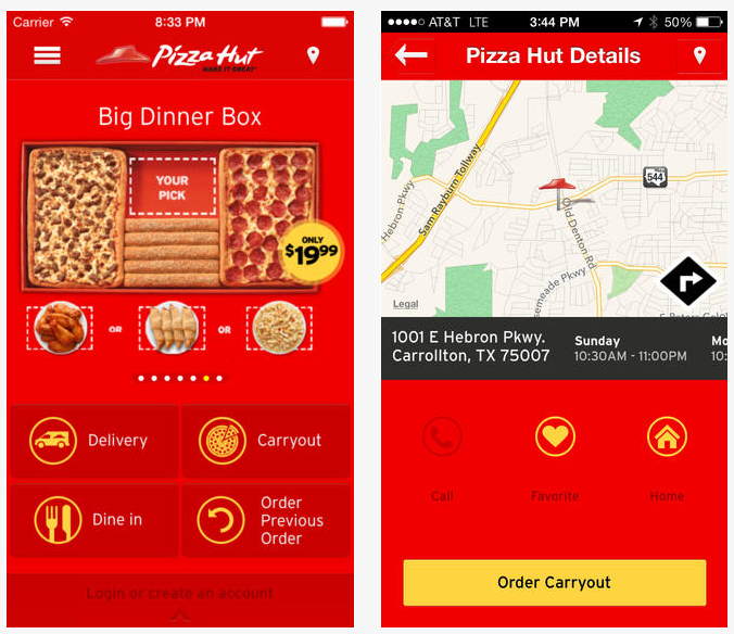 Top iPhone Apps Pizza Hut