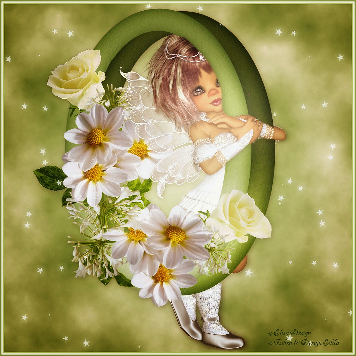 Eddas Träumereien Angel of Flowers