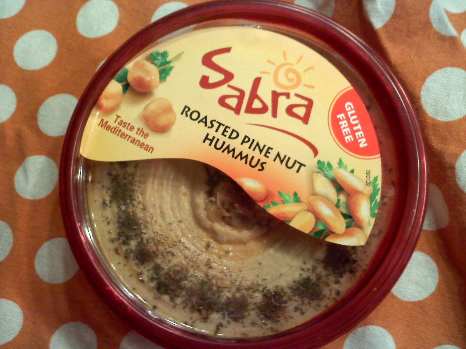 Choice Sustenance Tasting Sabra Roasted Pine Nut Hummus