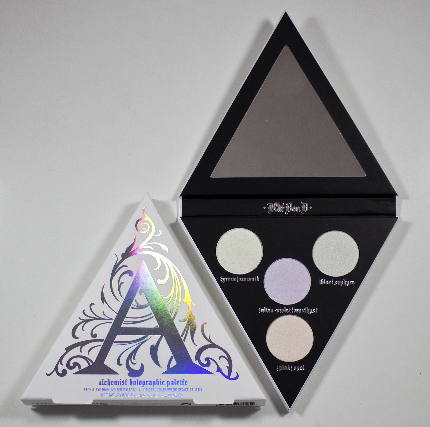 WARPAINT and Unicorns Kat Von D Alchemist Holographic Palette Swatches & Review