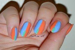 nail cruise nails colorblock julieg ine colorblocking went quick simple summer