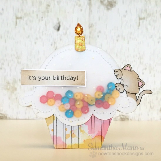 Cupcake Inspirations Challenge - Confetti | Card by Samantha Mann | Stamps by Newton's Nook Designs