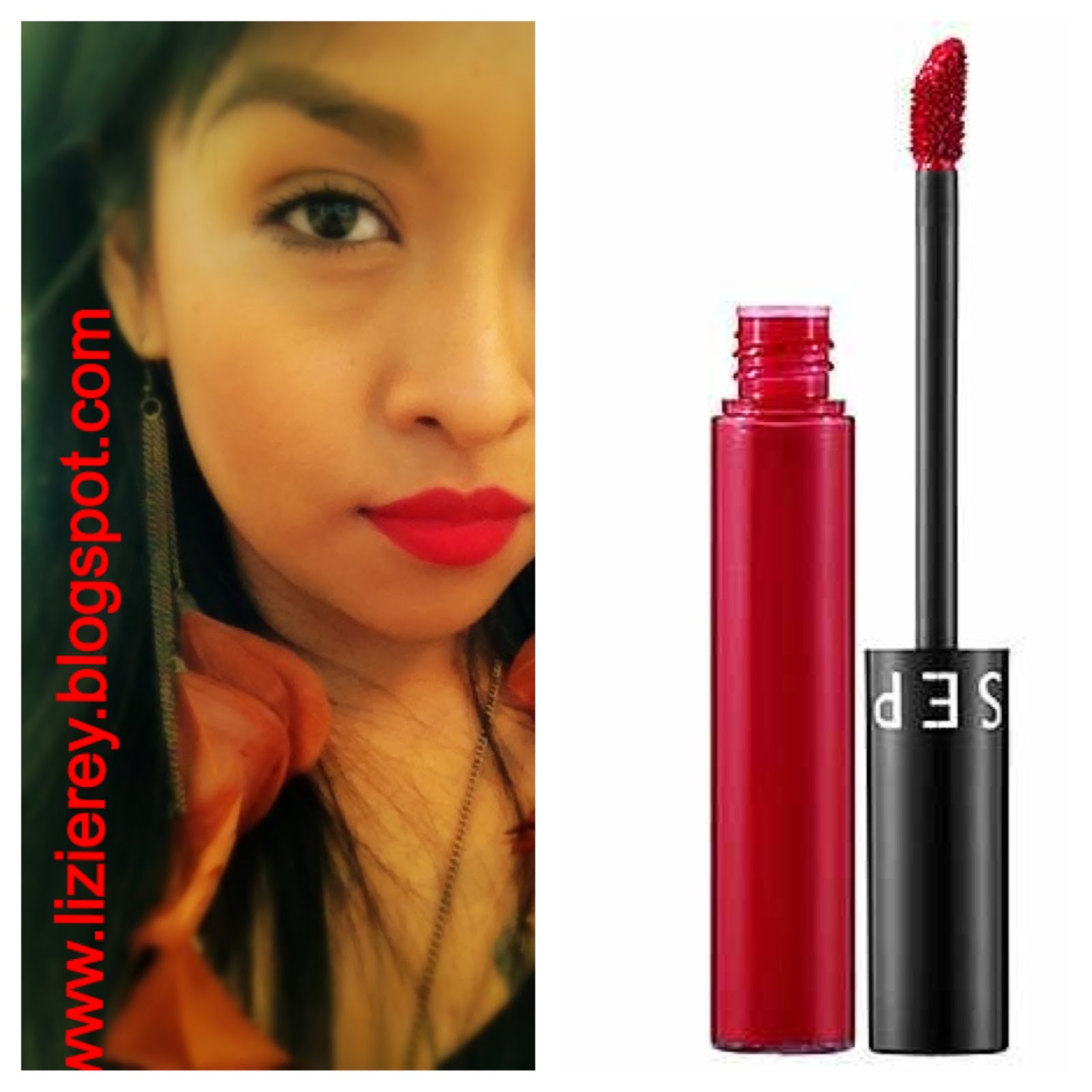 Lizie Rey SEPHORA COLLECTION Cream lip stain Always Red 01 Review