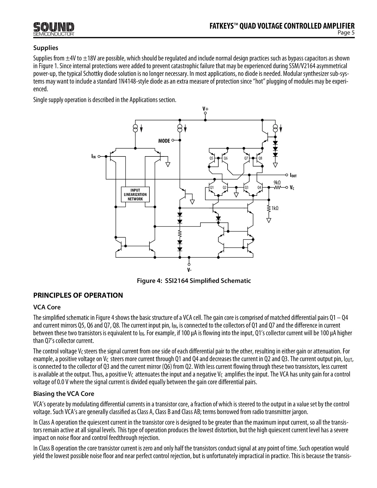 Coolaudio V2164M (SSM2164 Eqv) Quad Voltage Controlled Amplifier (VCA) (SOIC-16