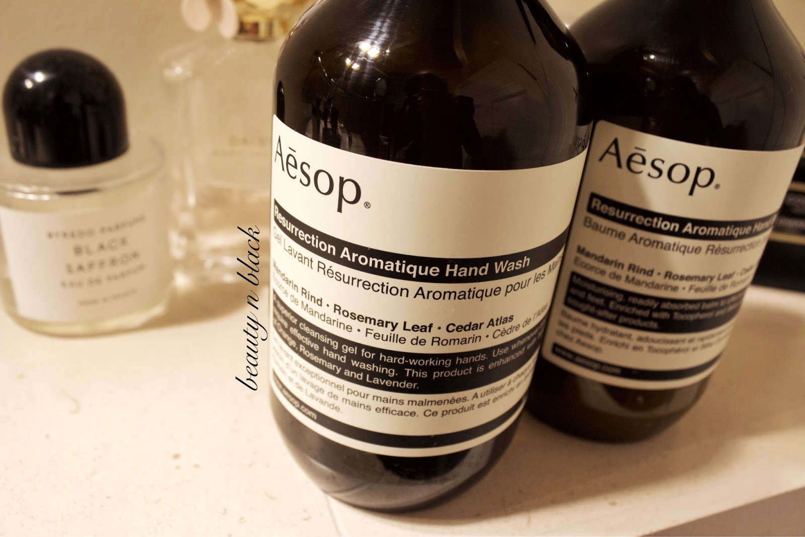 Beauty n Black Aesop Resurrection hand cream and hand wash review