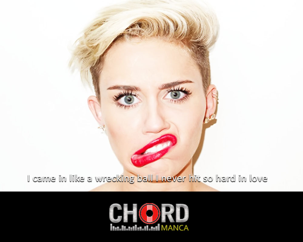 Chord Kunci Gitar Miley Cyrus Wrecking Ball Kuncinya