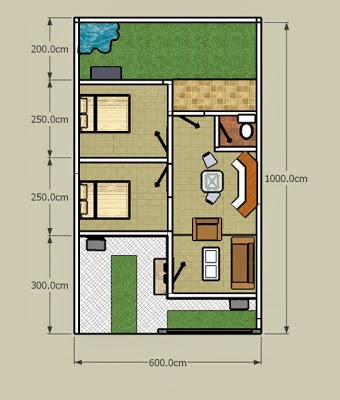 40 Contoh Denah Rumah Minimalis Beserta Ukurannya Disain Rumah Kita