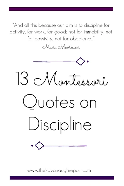 13 Montessori Quotes on Discipline, Montessori thoughts for parents 